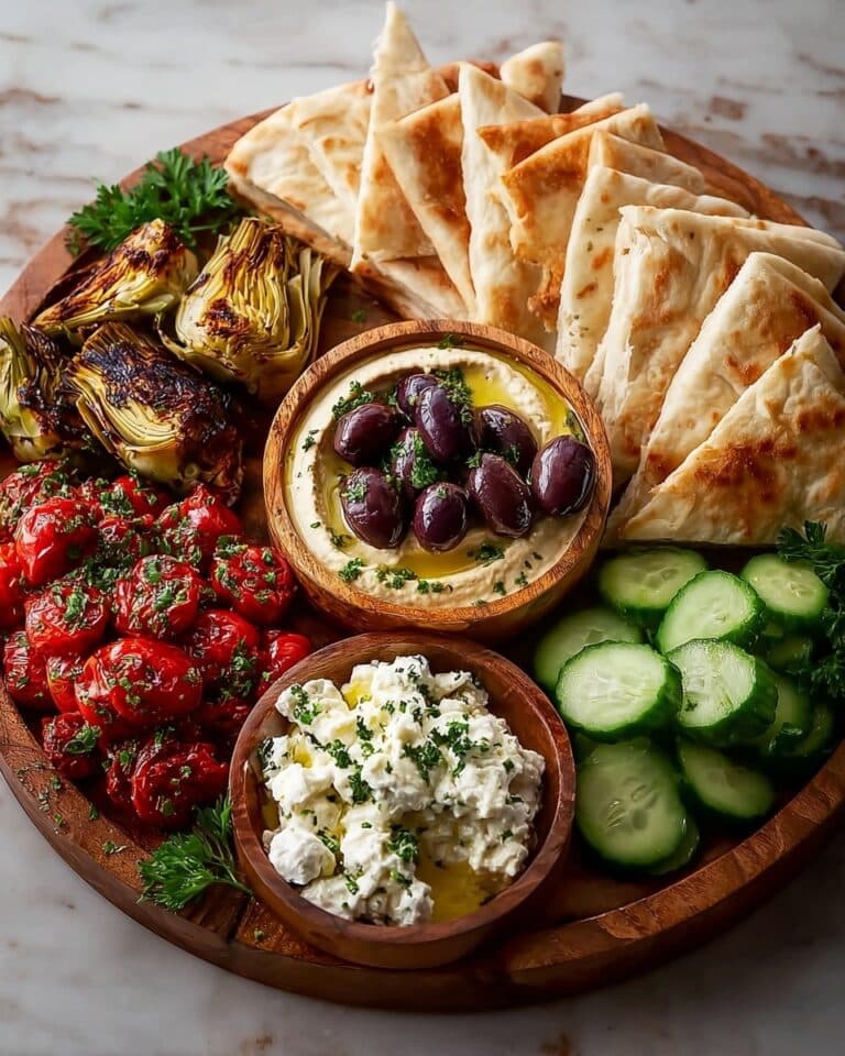 Mediterranean Mezze Tapas Platter – Easy Shareable Appetizer for Parties & Light Meals Recipe