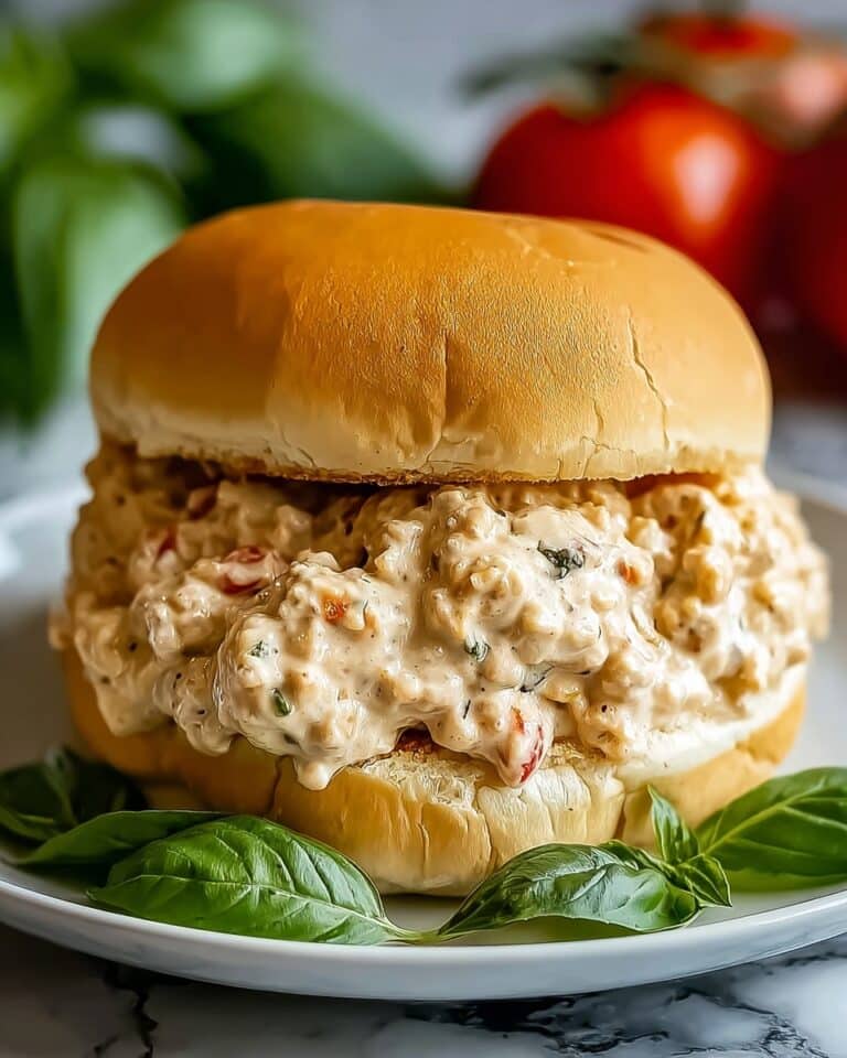 Creamy Chicken Alfredo Sloppy Joes for Comfort Food Bliss Recipe