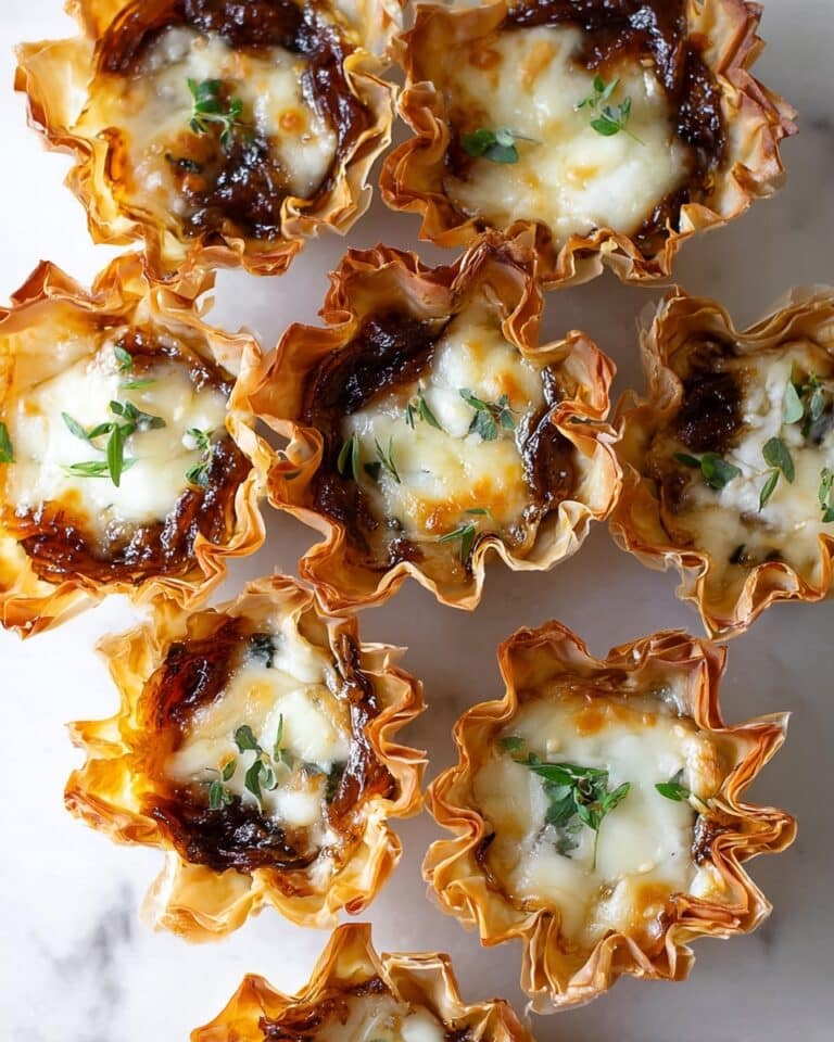 French Onion Soup Bites (Phyllo Cups) Recipe
