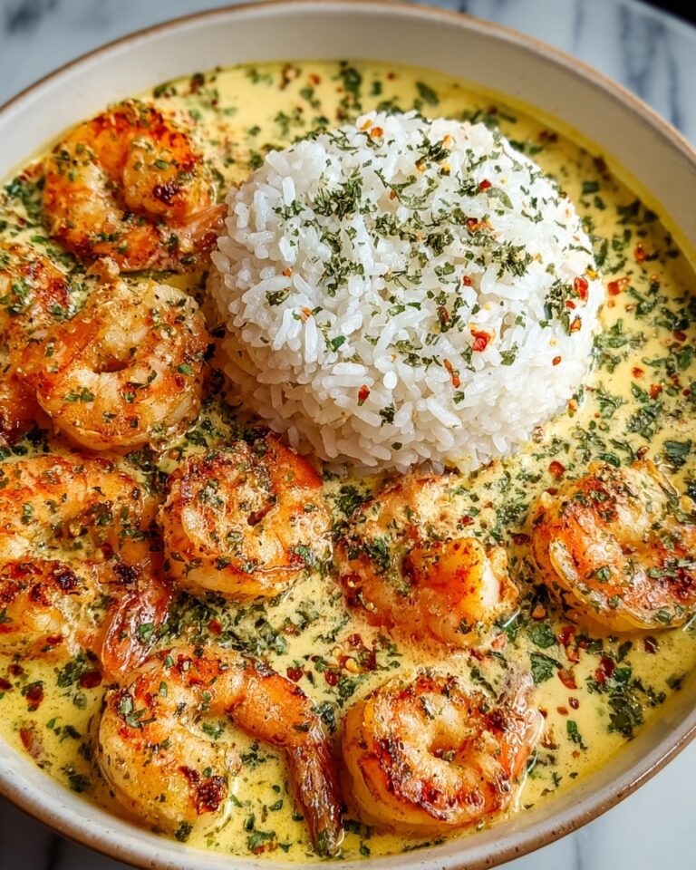 Creamy Garlic Butter Shrimp with Rice Recipe