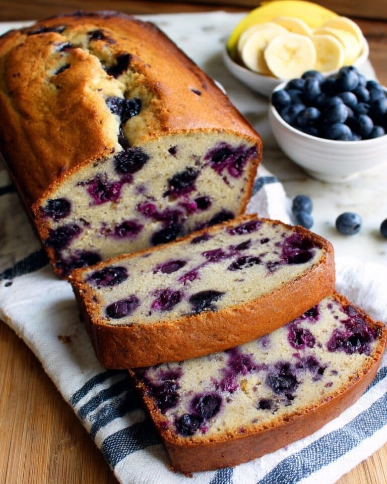 Blueberry Cinnamon Swirl Banana Bread Recipe