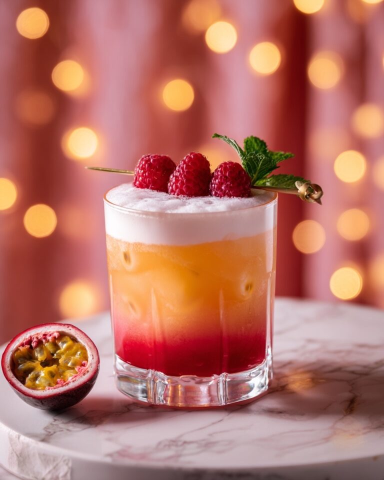 Raspberry Passionfruit Tequila Sour Recipe