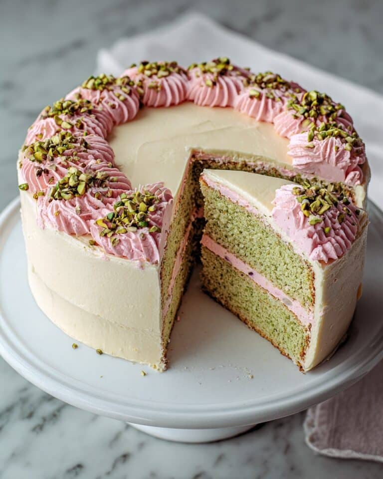 Pistachio, Rose & Cardamom Cake Recipe