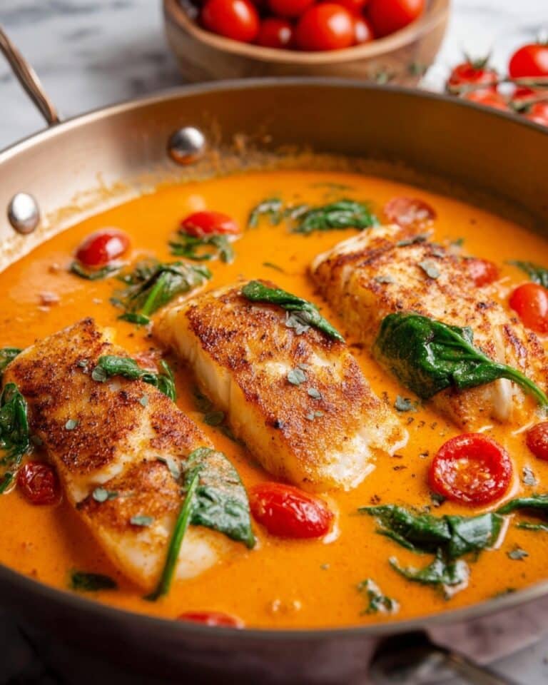 Crispy Salmon with Roasted Red Pepper Coconut Sauce Recipe
