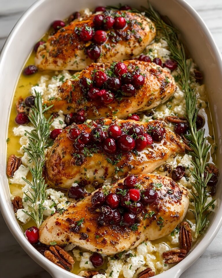 Honey Cranberry Chicken Bake with Ricotta Cheese Recipe