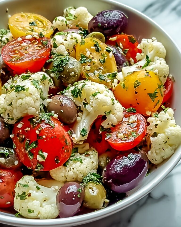 Mediterranean Marinated Cauliflower Salad Side That Dazzles Recipe