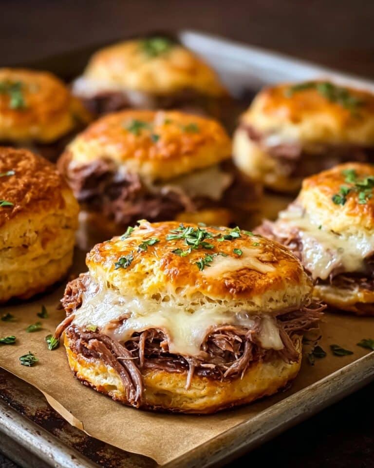 Baked French Dip Biscuits Recipe