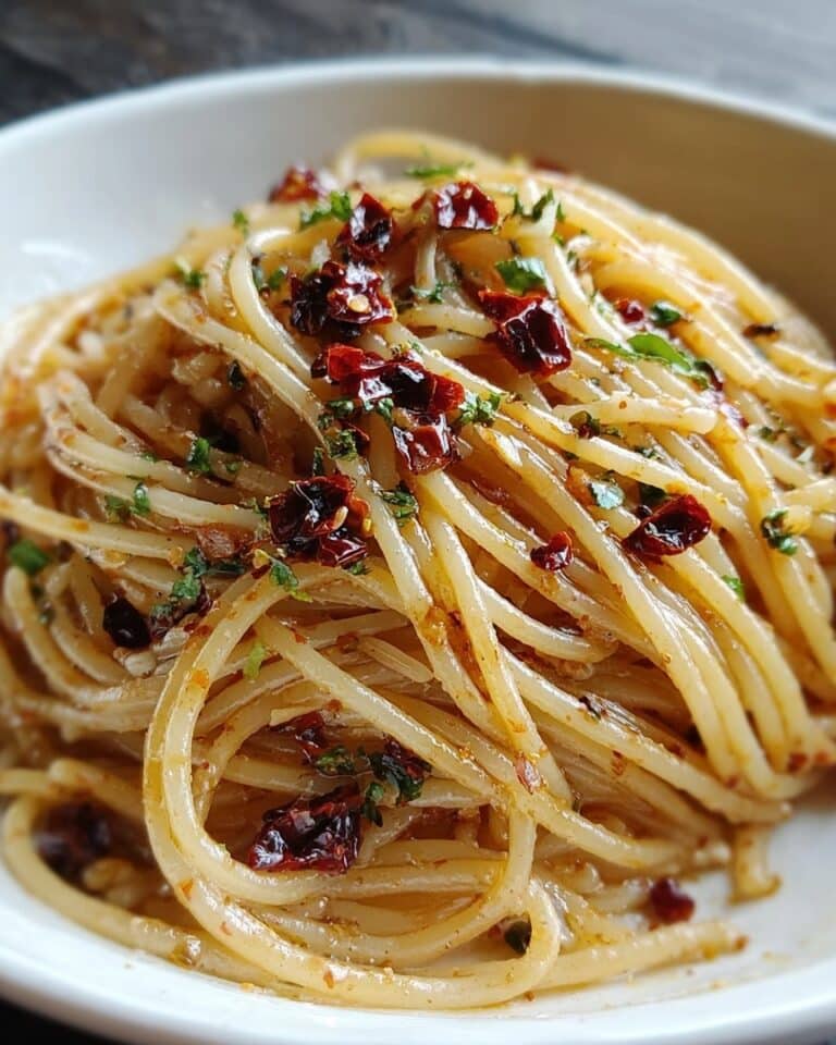 Caramelized Onion Pasta with Chili Oil Recipe