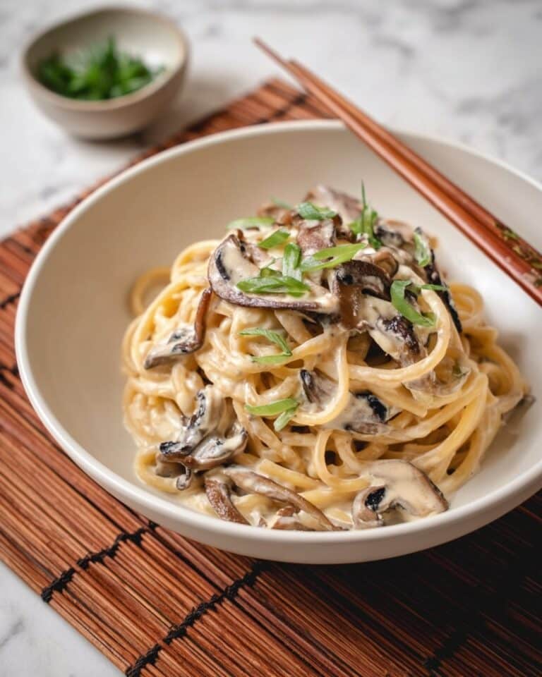 30-Minute Miso Mushroom Bucatini Recipe