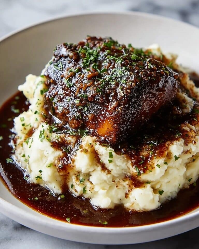 Garlic Herb Chicken with Balsamic Glaze and Creamy Mashed Potatoes Recipe