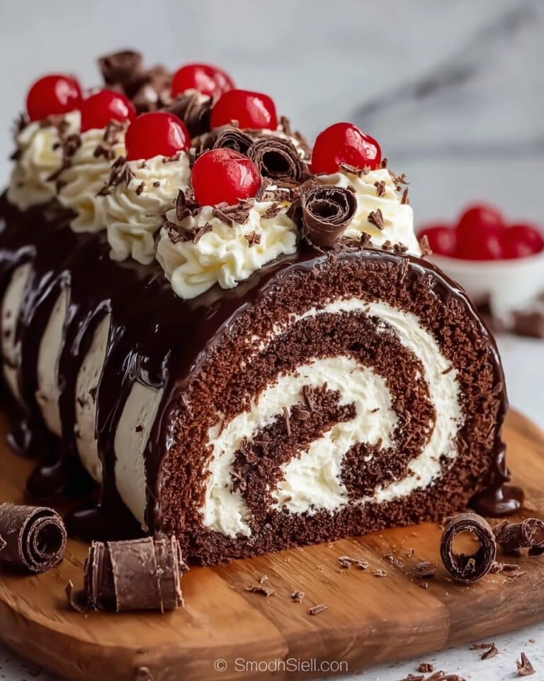 Elegant Black Forest Cake Roll Recipe