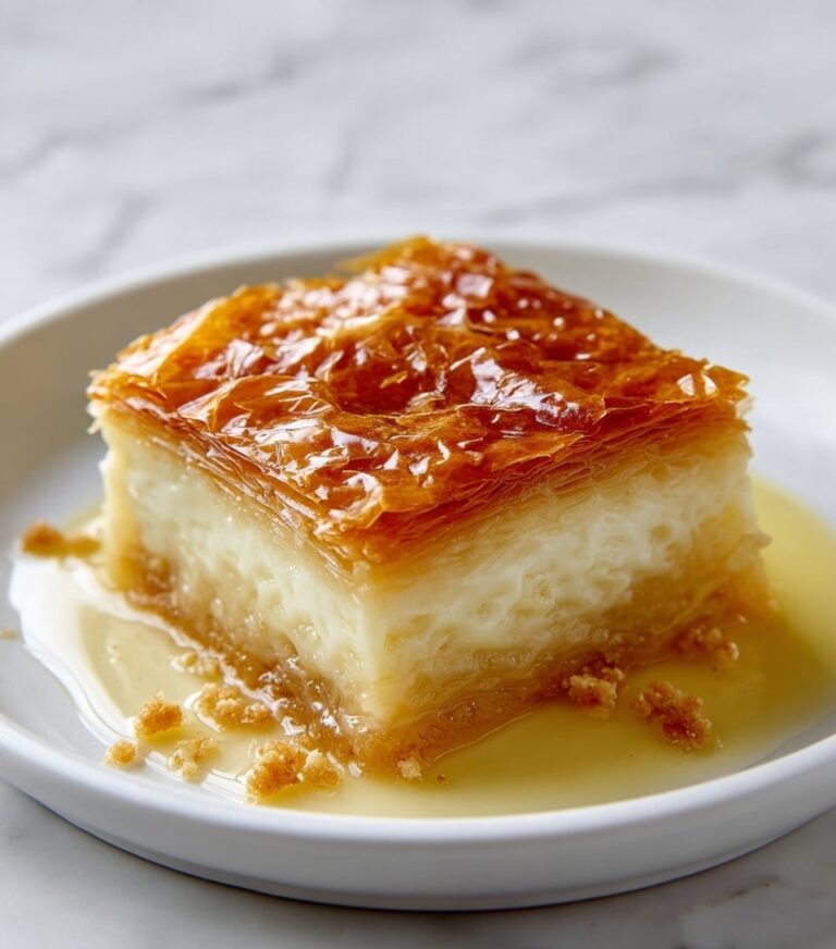 Greek Galaktoboureko (Custard-Filled Phyllo Dessert) Recipe