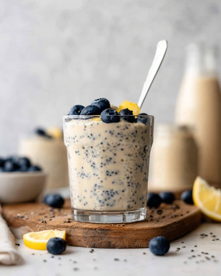 Vegan Lemon Poppy Seed Overnight Oats Recipe