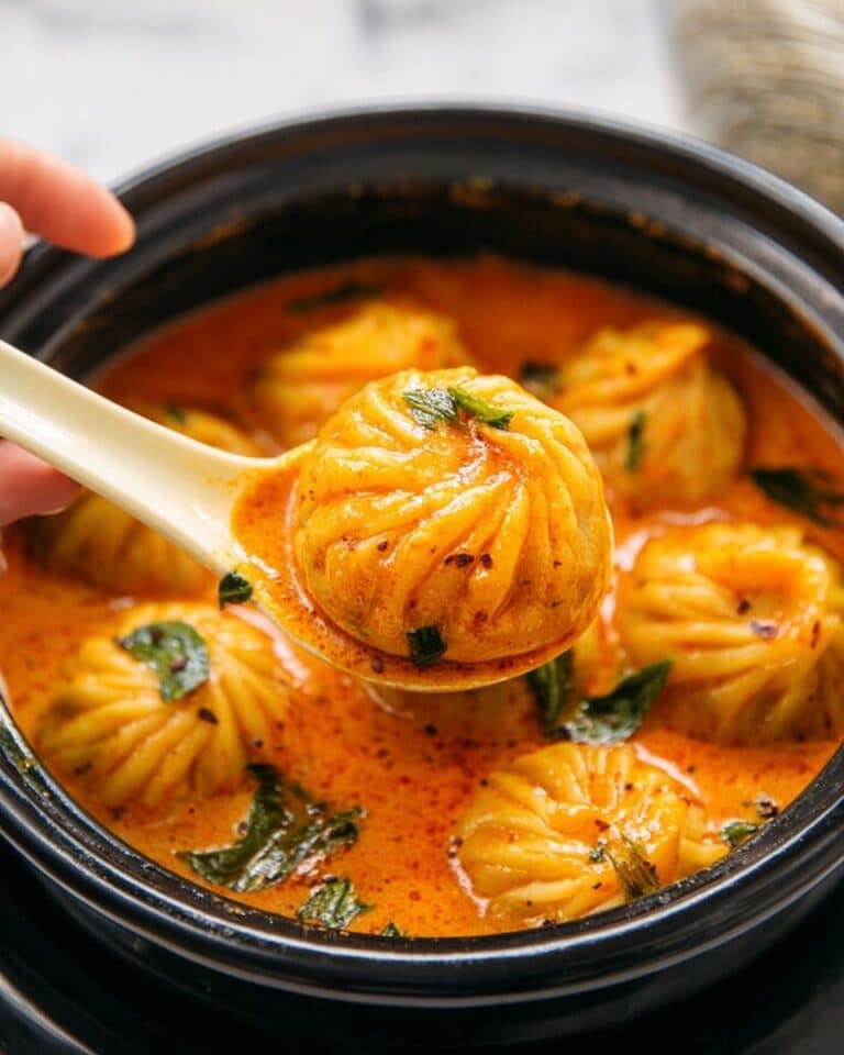 Soup Dumplings in Creamy Gochujang Sauce Recipe