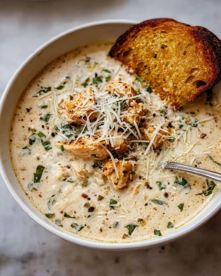 Garlic Parmesan Chicken Soup Recipe