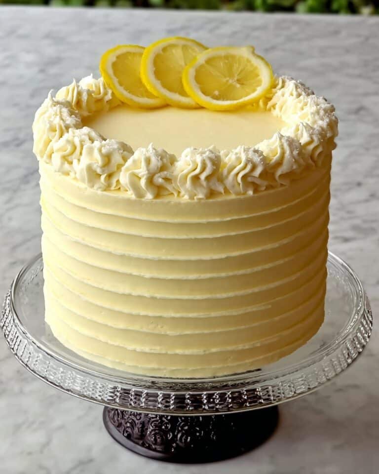 Creamy Lemon Cheesecake Cake Recipe
