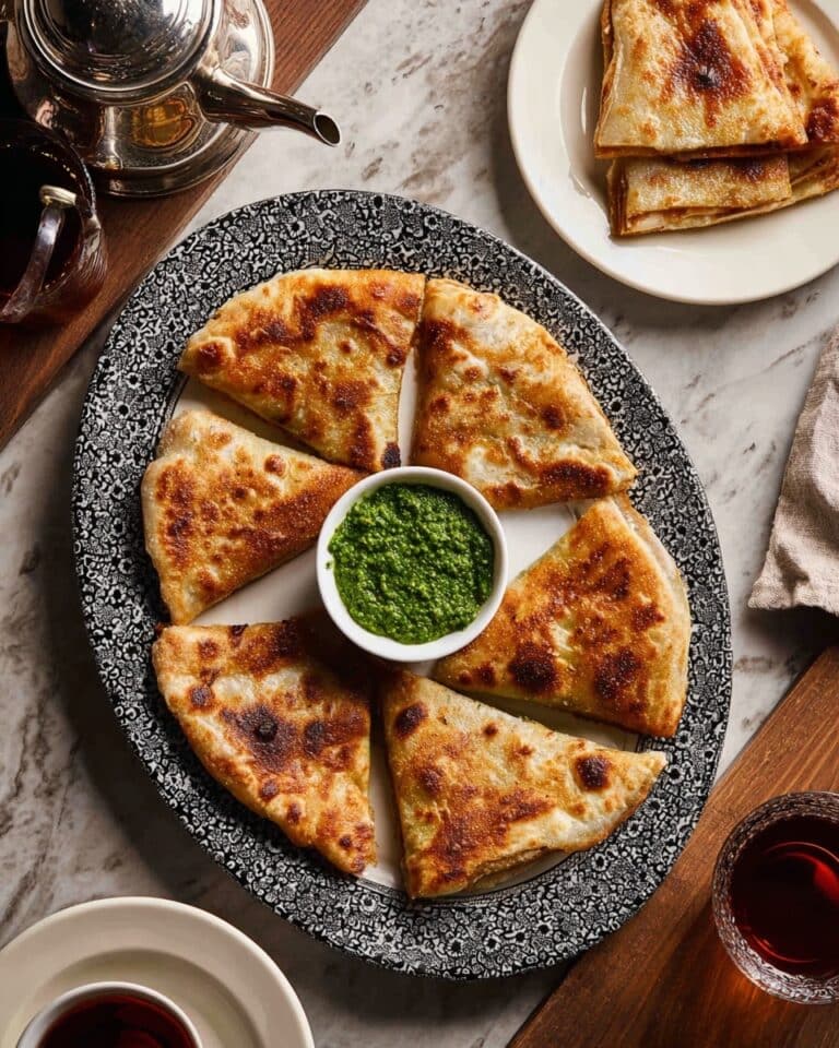 Afghan Bolani – Potato and Green Onion Stuffed Flatbread Recipe