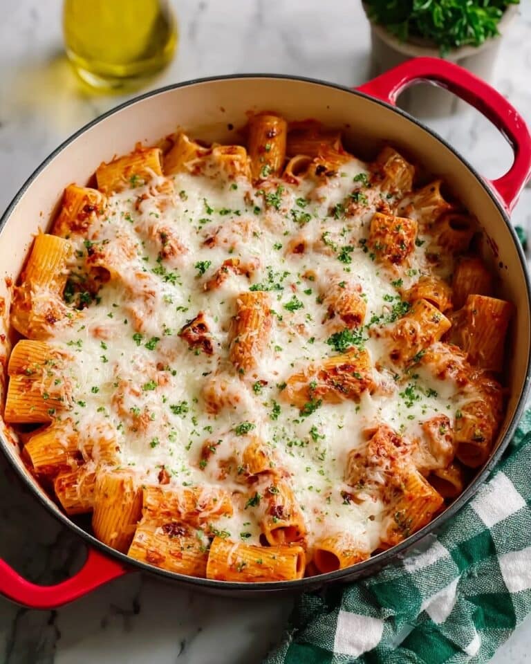 Baked Chicken Parmesan Pasta Recipe